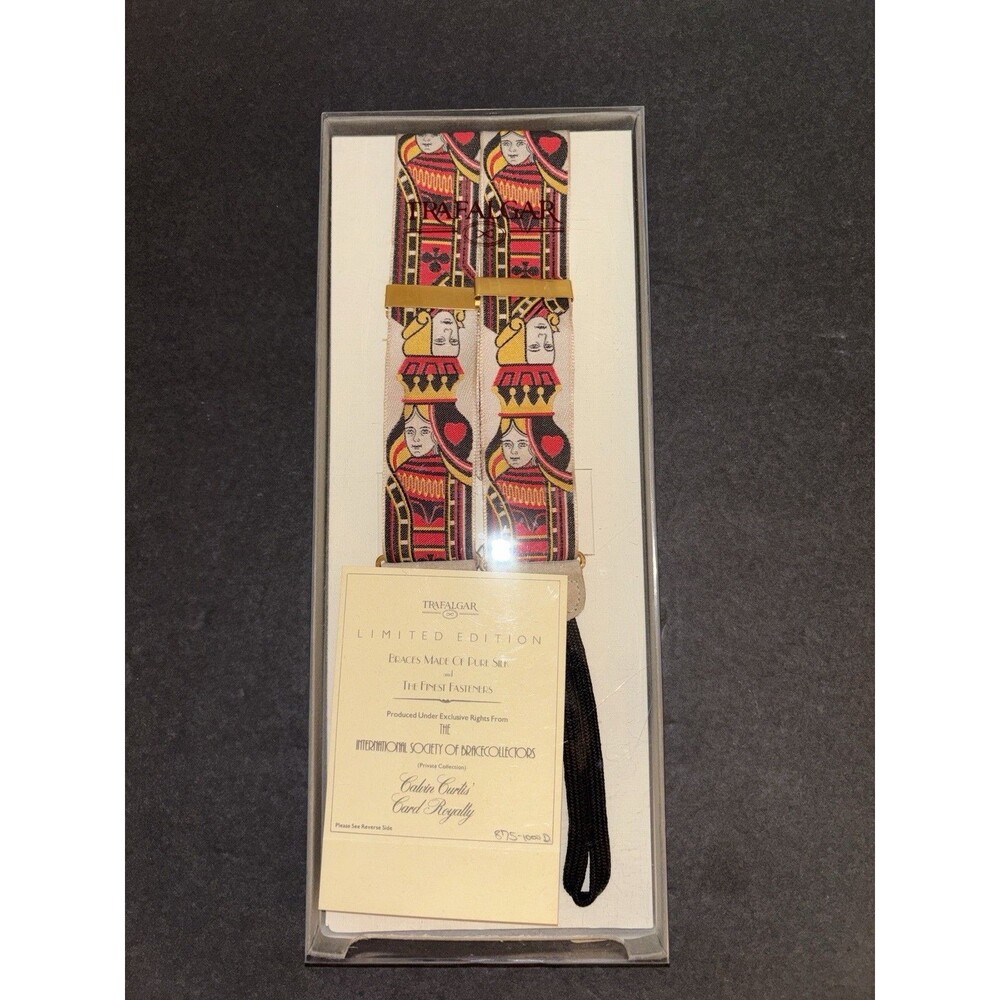 Trafalgar Calvin Curtis’ Card Royalty Braces Suspenders Limited Edition